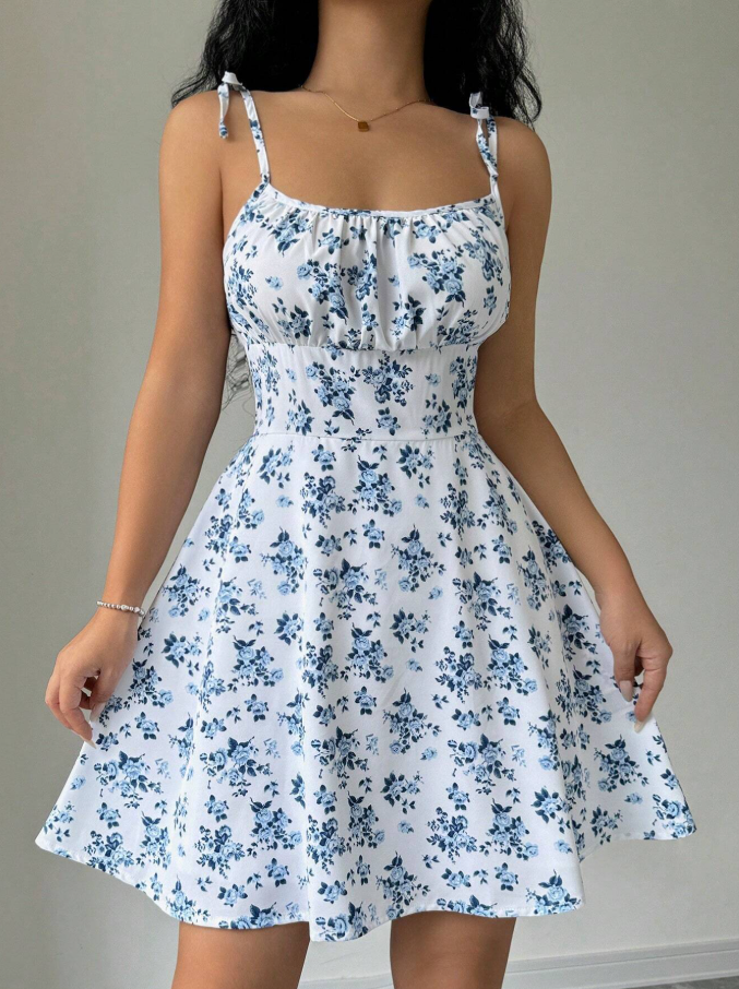 Women’s Blossom Breeze Floral Mini Dress