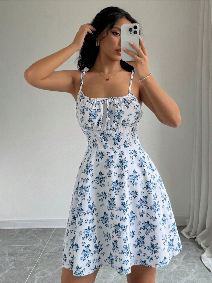Women’s Blossom Breeze Floral Mini Dress