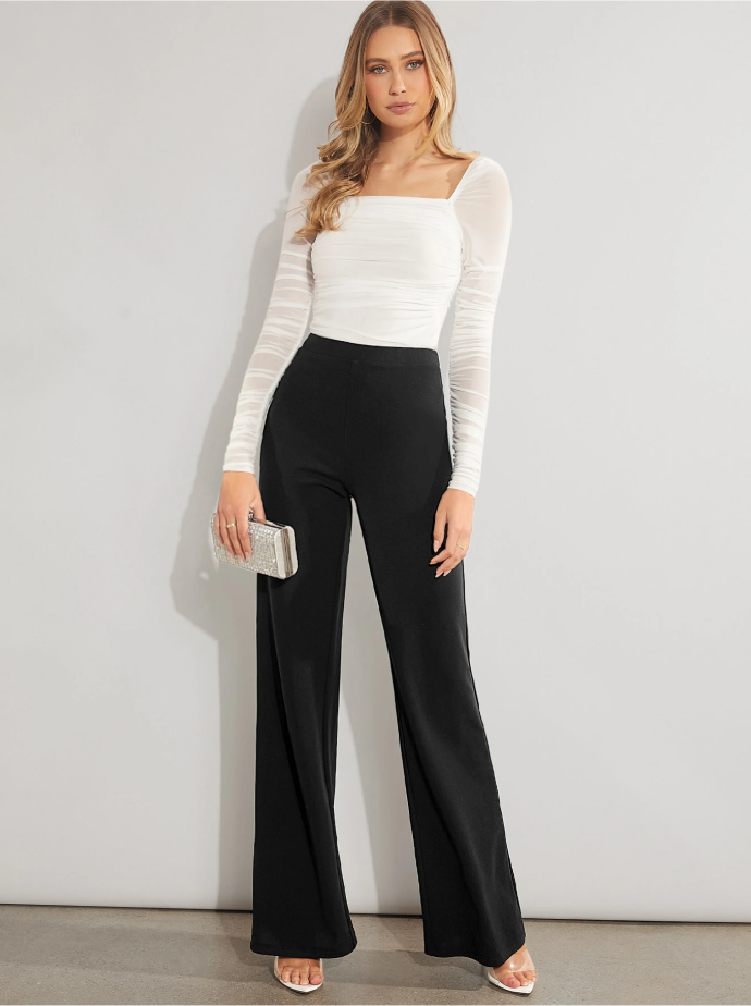 Women's High Waist Wide Leg Dress Pants