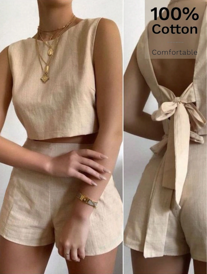 100% Cotton Comfortable Top & Shorts